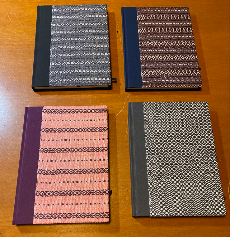 Libretas con textiles